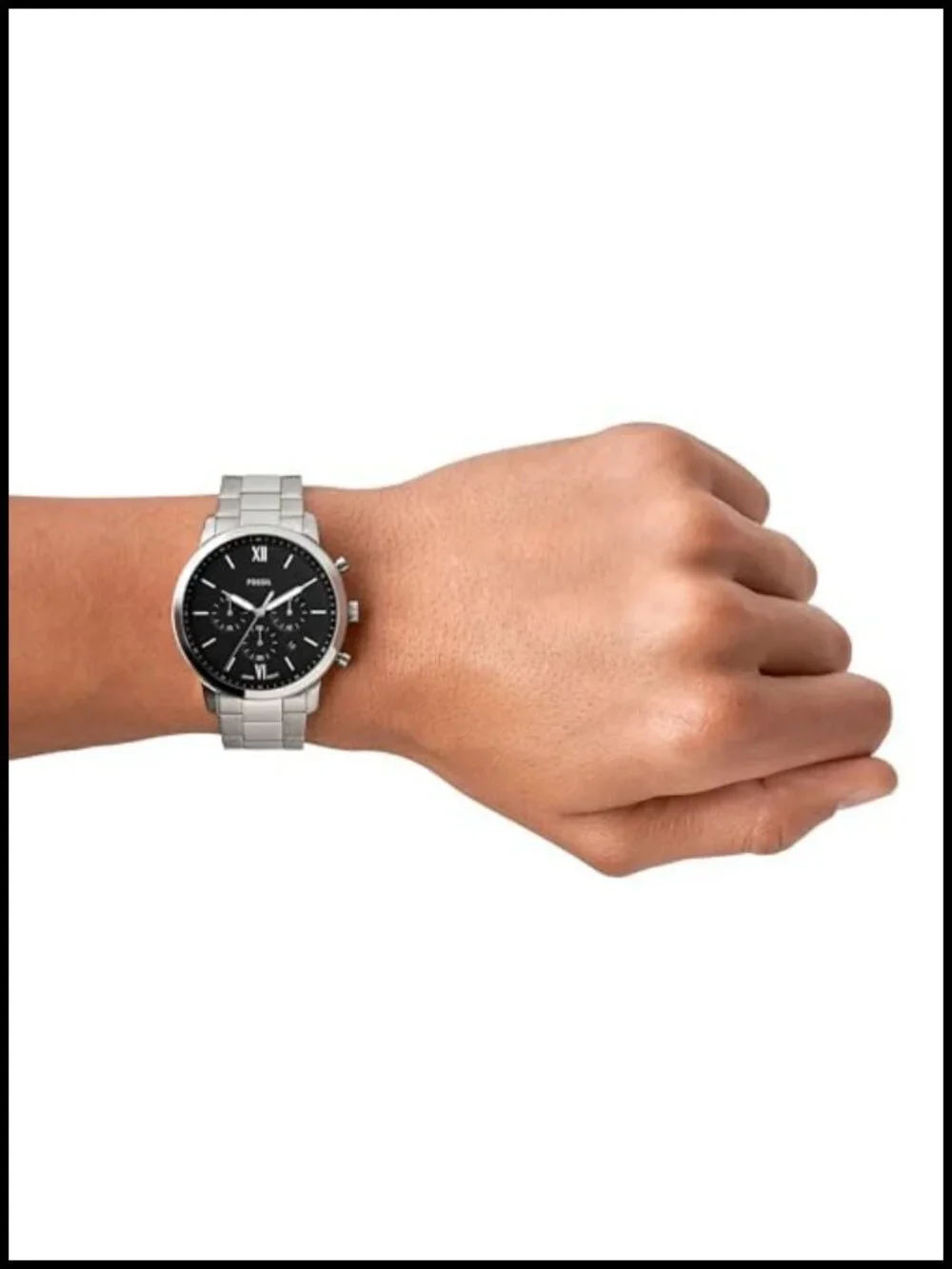 Mens Neutra Quartz Chronograph Stainless Steel Watch 44mm